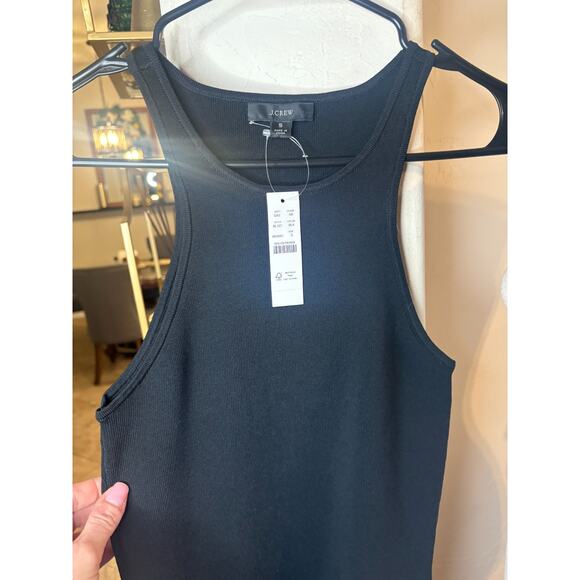 J Crew Supersculpt racerback Sweater Knit Tank Black Small 2-6 NEW - Picture 3 of 4